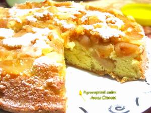 Шарлотка с яблоками в духовке