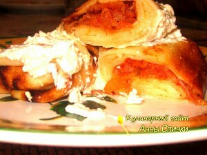 Блинчики с капустой Блинчики с капустой
