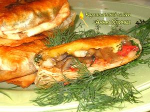 Закуска из лаваша с сыром и грибами Закуска из лаваша с сыром и грибами