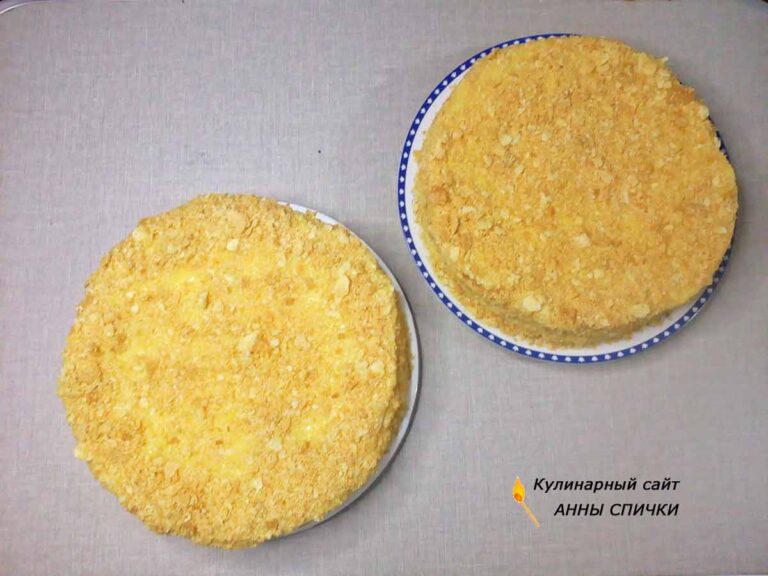 Торт наполеон с масляным кремом