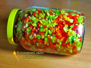 Болгарский перец с солью на зиму