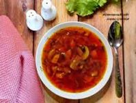 Борщ с шампиньонами рецепт