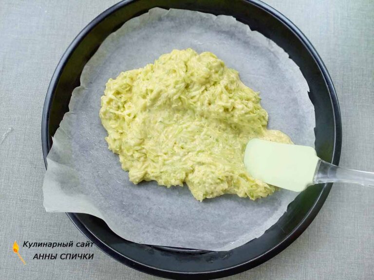 Тесто для кабачковой пиццы