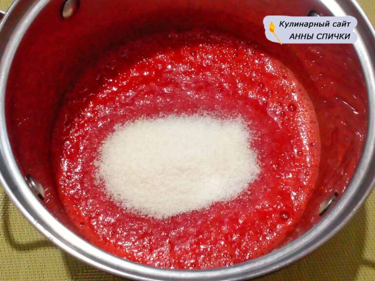 Суфле из клубники с желатином