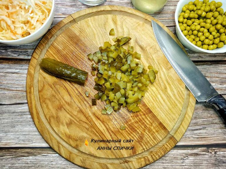 Винегрет классический с солеными огурцами